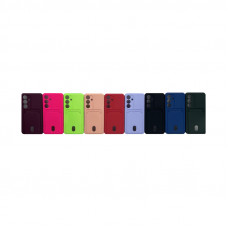 Чехол накладка Samsung S24 с визитницей матовая цветная