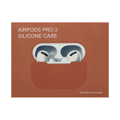 Чехол силикон AirPods Pro 2 со шнуром оранжевый оптом по низким ценам!