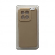 Чехол накладка Soft Touch Xiaomi MI14 кофейный