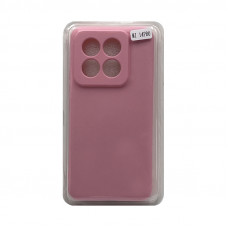 Чехол накладка Soft Touch Xiaomi Mi14 Pro розовый