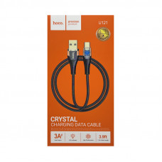 Кабель Type-C Hoco U121 1.2m 3A черный