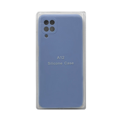Чехол накладка Soft Touch Samsung A12 4G голубой оптом по низким ценам!