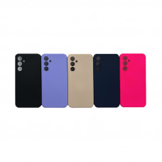 Чехол накладка New плотный однотонный Samsung A54 с бархатом внутри
