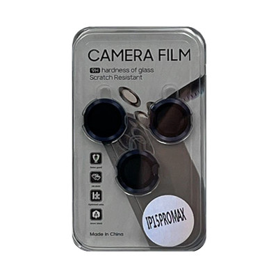 Защитное стекло на камеру iPhone 15Pro/15Pro Max Lens Film темно-синий оптом по низким ценам!