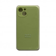 Чехол накладка Silicone Case (без лого) iPhone 13 фисташковый с защитой