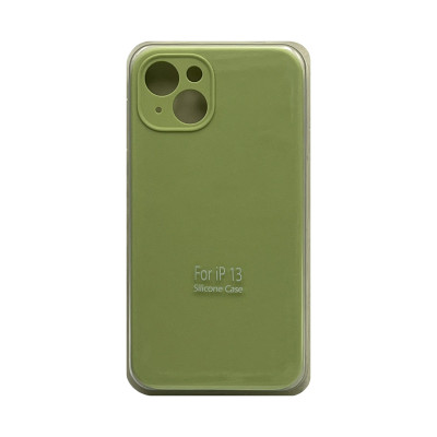Чехол накладка Silicone Case (без лого) iPhone 13 фисташковый с защитой оптом по низким ценам!