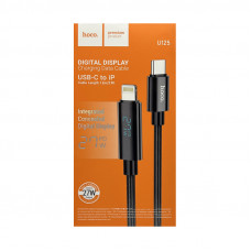 Кабель Type-C на Lightning Hoco U125 черный 1.2m 27W
