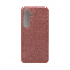 Чехол накладка Блеск Samsung S24 розовый