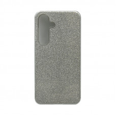 Чехол накладка Блеск Samsung S24 серый