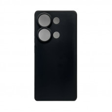 Чехол накладка Xiaomi Note 13 4G плотный черный с защитой камеры