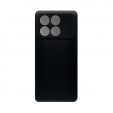 Чехол накладка Poco X6Pro плотный черный с защитой камеры