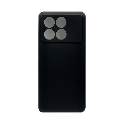 Чехол накладка Poco X6Pro плотный черный с защитой камеры оптом по низким ценам!