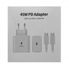 СЗУ Блок PD45W C49 + кабель Type-C Type-C белый