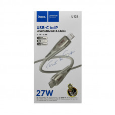 Кабель Type-C на Lightning Hoco U133 27W 1,2m серебро