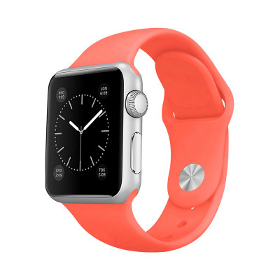 Браслет силикон Apple Watch 38-40mm коралловый оптом по низким ценам!