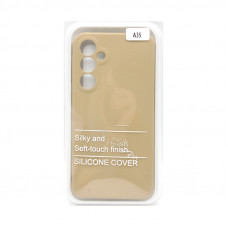 Чехол накладка Silicone Case Samsung A35 песочный