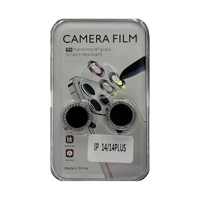 Защитное стекло на камеру iPhone 14/14 Plus Max Camera Film со стразами оптом по низким ценам!