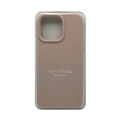 Чехол накладка Silicone case (без лого) iPhone 15 Pro Max пудра оптом по низким ценам!