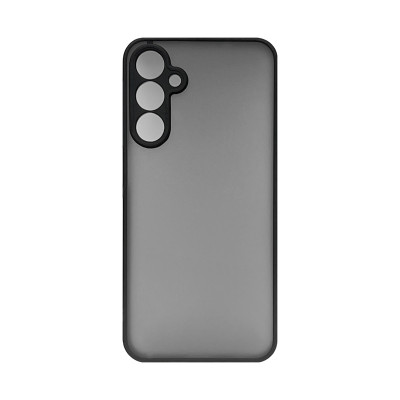 Чехол накладка Samsung A25 прозрачно-матовый с цветными кнопками оптом по низким ценам!