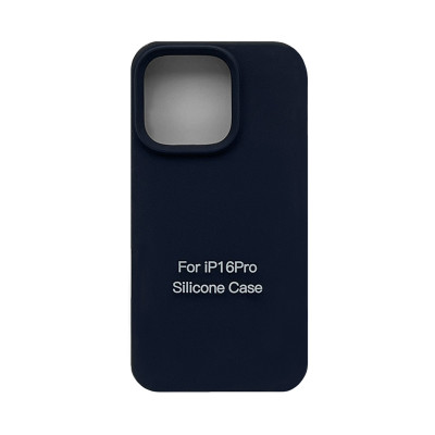 Чехол накладка Silicone Case (без лого) iPhone 16 Pro темно-синий оптом по низким ценам!