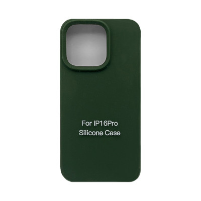 Чехол накладка Silicone Case (без лого) iPhone 16 Pro хаки оптом по низким ценам!