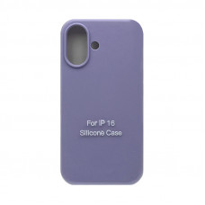 Чехол накладка Silicone Case (без лого) iPhone 16 лаванда