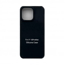 Чехол накладка Silicone Case (без лого) iPhone 16 Pro Max черный