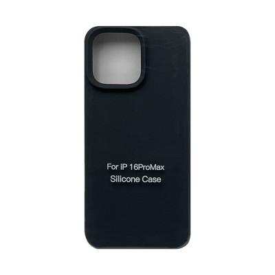 Чехол накладка Silicone Case (без лого) iPhone 16 Pro Max графит оптом по низким ценам!