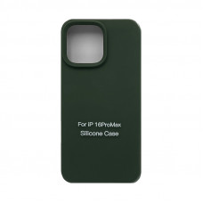 Чехол накладка Silicone Case (без лого) iPhone 16 Pro Max хаки