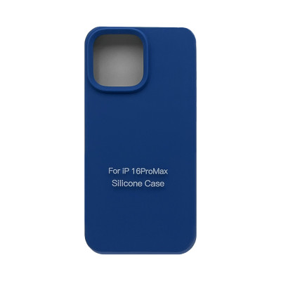 Чехол накладка Silicone Case (без лого) iPhone 16 Pro Max синий оптом по низким ценам!