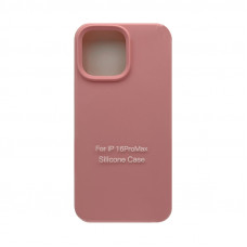 Чехол накладка Silicone Case (без лого) iPhone 16 Pro Max розовый