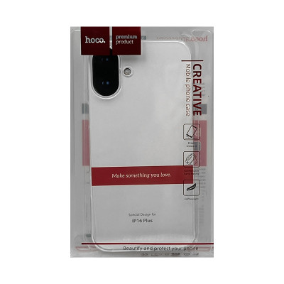 Чехол накладка Hoco iPhone 16 Plus прозрачный оптом по низким ценам!
