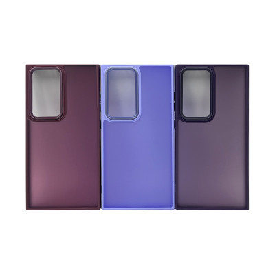 Чехол накладка Samsung S24 Ultra прозрачно- матовый деш оптом по низким ценам!