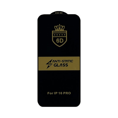 Защитное стекло ESD Anti-static iPhone 16 Pro/17 черный техпак оптом по низким ценам!