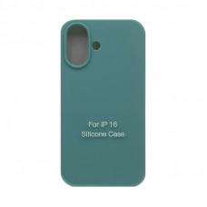 Чехол накладка Silicone Case (без лого) iPhone 16 бирюзовый