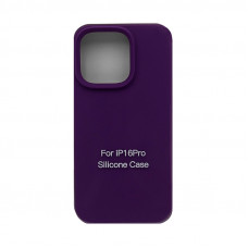 Чехол накладка Silicone Case (без лого) iPhone 16 Pro фиолетовый