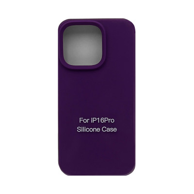 Чехол накладка Silicone Case (без лого) iPhone 16 Pro фиолетовый оптом по низким ценам!