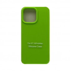 Чехол накладка Silicone Case (без лого) iPhone 16 Pro Max ярко-зеленый