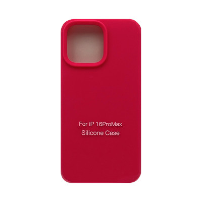 Чехол накладка Silicone Case (без лого) iPhone 16 Pro Max фуксия оптом по низким ценам!
