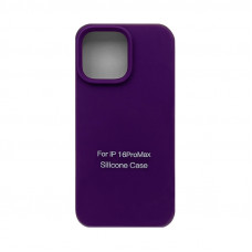 Чехол накладка Silicone Case (без лого) iPhone 16 Pro Max фиолетовый