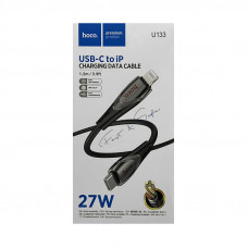 Кабель Type-C на Lightning Hoco U133 27W 1,2m черный