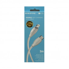 Кабель Type-C на Lightning Borofone BX19 белый 3м