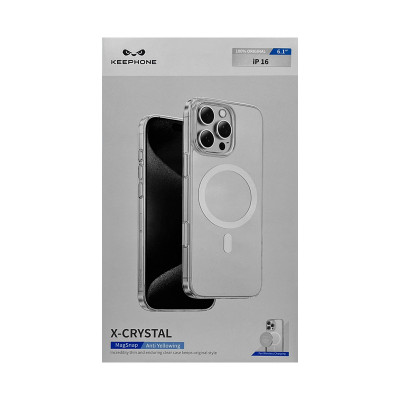 Чехол накладка iPhone 16 KEEPHONE Magsafe X-CRYSTAL оптом по низким ценам!