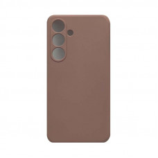 Чехол накладка Silicone Case Samsung S24 пудра