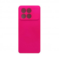 Чехол накладка Silicone Case Xiaomi Poco X6 Pro фуксия