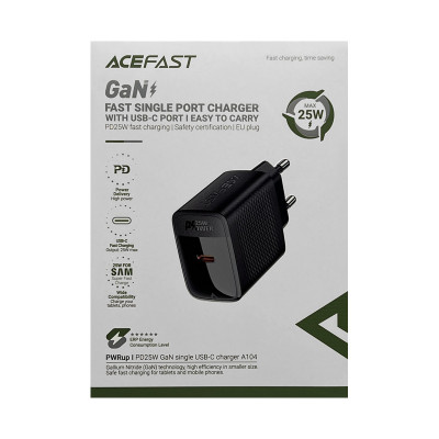 СЗУ PD25W Acefast A104 черный оптом по низким ценам!