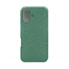 Чехол накладка блеск iPhone 16 зеленый