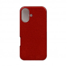 Чехол накладка блеск iPhone 16 красный