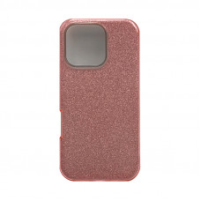 Чехол накладка блеск iPhone 16 Pro розовый