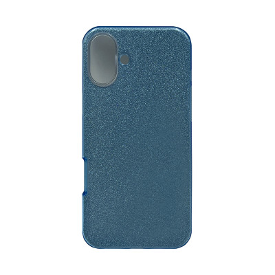 Чехол накладка блеск iPhone 16 Plus голубой оптом по низким ценам!